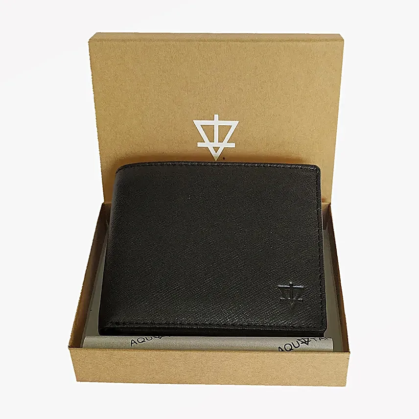 Sleek Black Leather Wallet