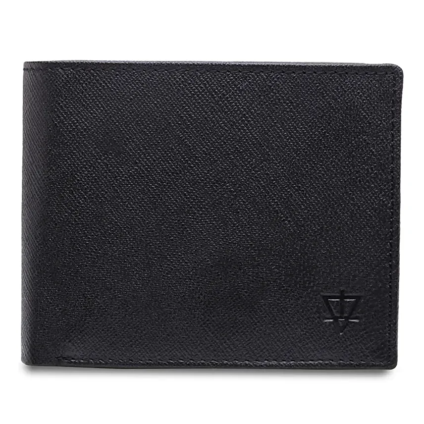 Sleek Black Leather Wallet