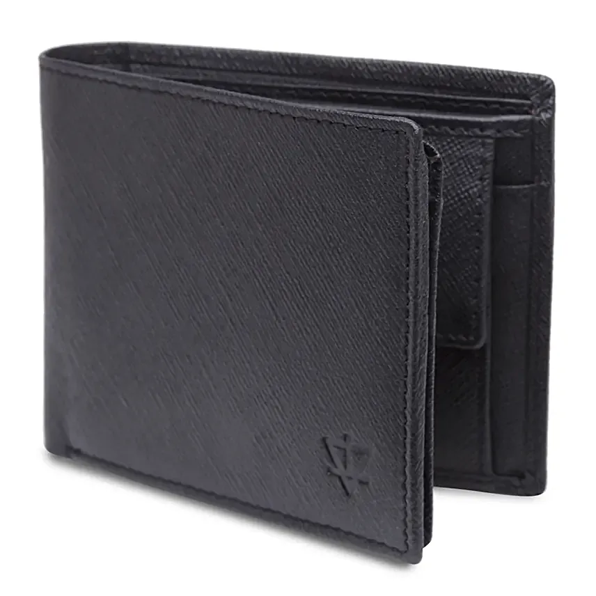 Sleek Black Leather Wallet
