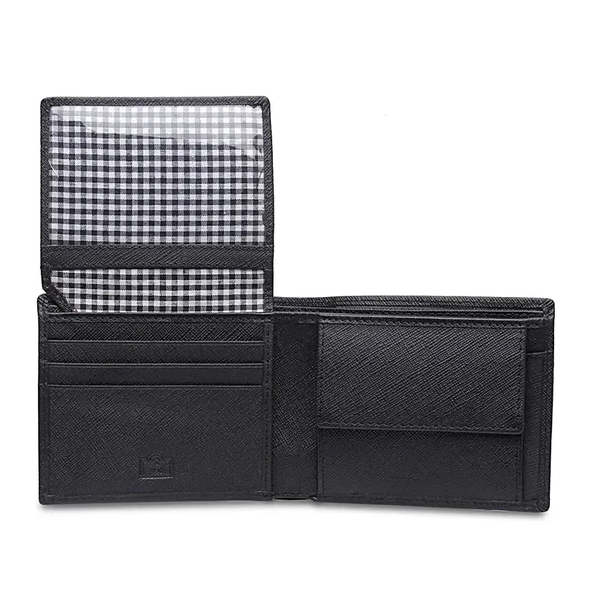 Sleek Black Leather Wallet