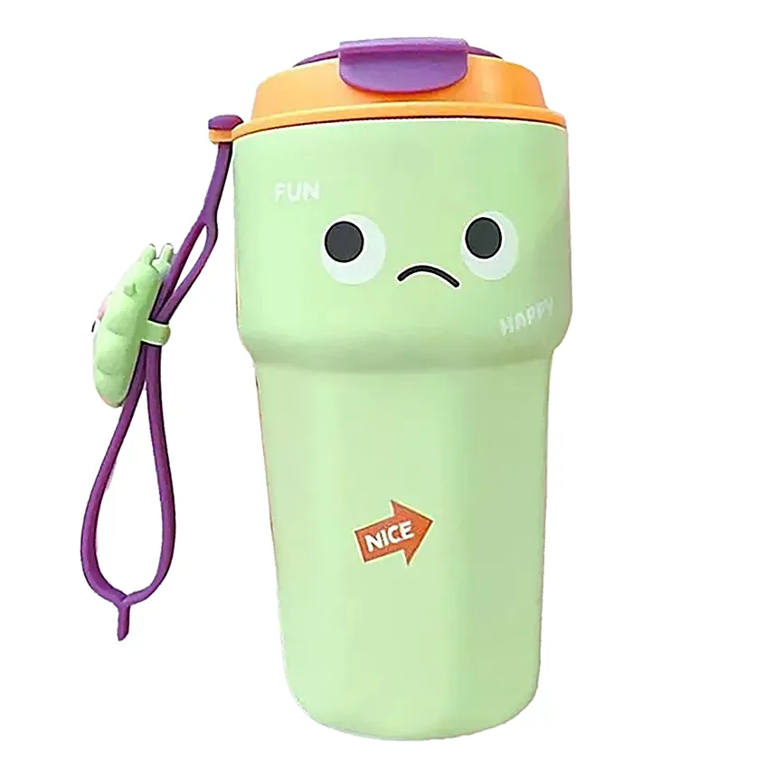 Smiling Emoji Tumbler Green