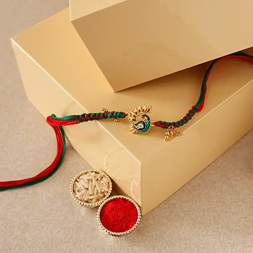 Sneh Admirable Peacock Rakhi