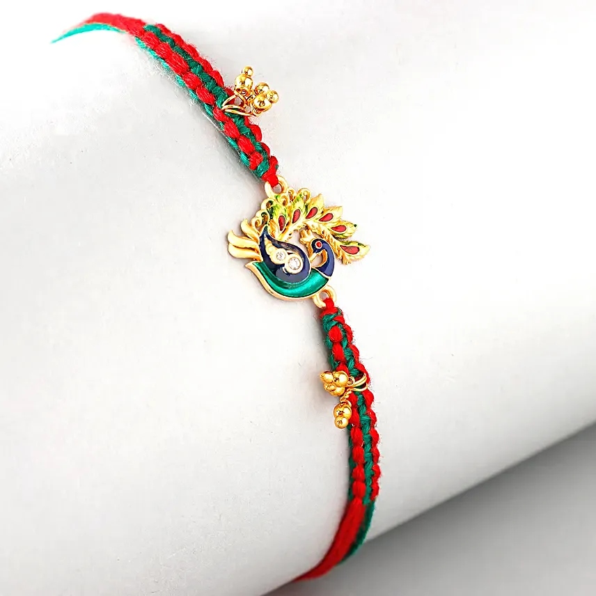 Sneh Admirable Peacock Rakhi