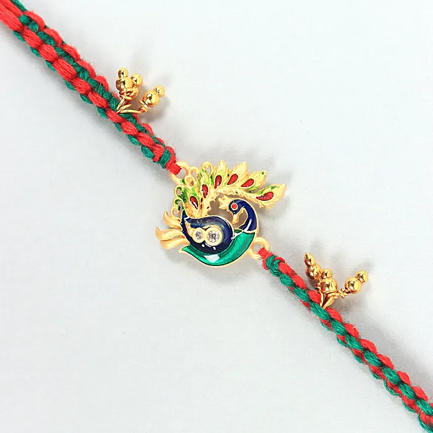 Sneh Admirable Peacock Rakhi