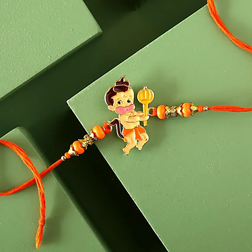 Sneh Bal Hanuman Kids Rakhi and Personalised Water Bottle