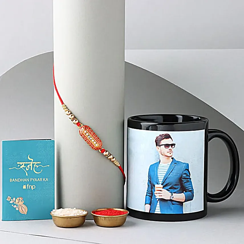 Sneh Capsule Rakhi and Personalised Photo Mug