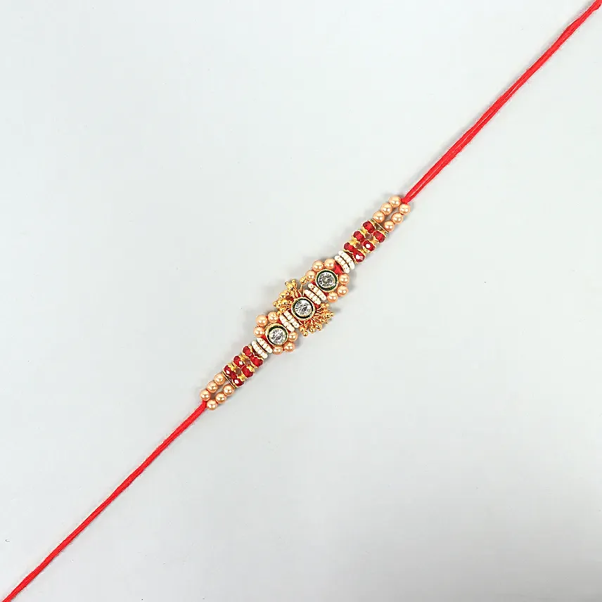 Sneh Pearl American Diamond Rakhi