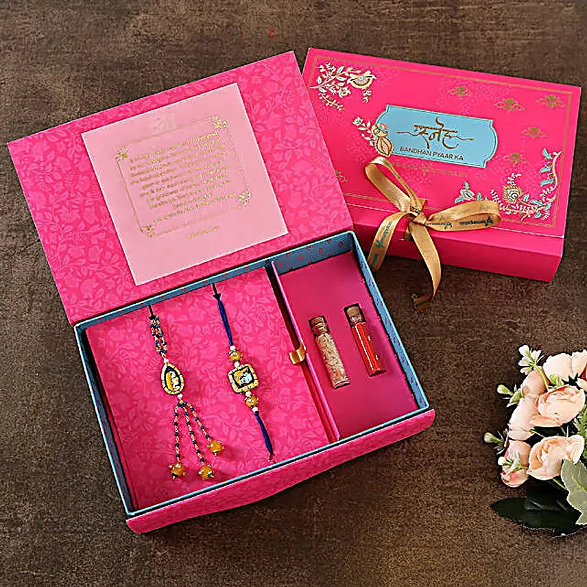 Sneh Radha Krishna Bhaiya Bhabhi Rakhi Set