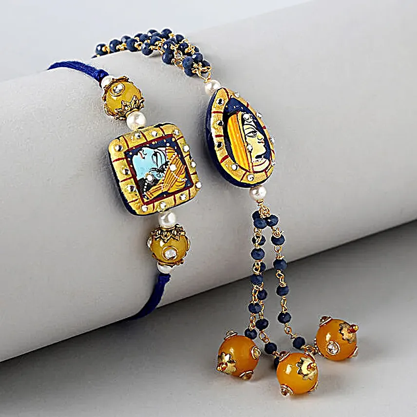 Sneh Radha Krishna Bhaiya Bhabhi Rakhi Set