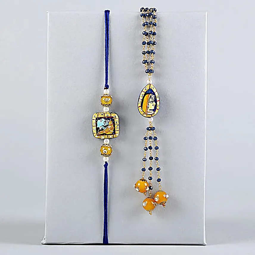 Sneh Radha Krishna Bhaiya Bhabhi Rakhi Set