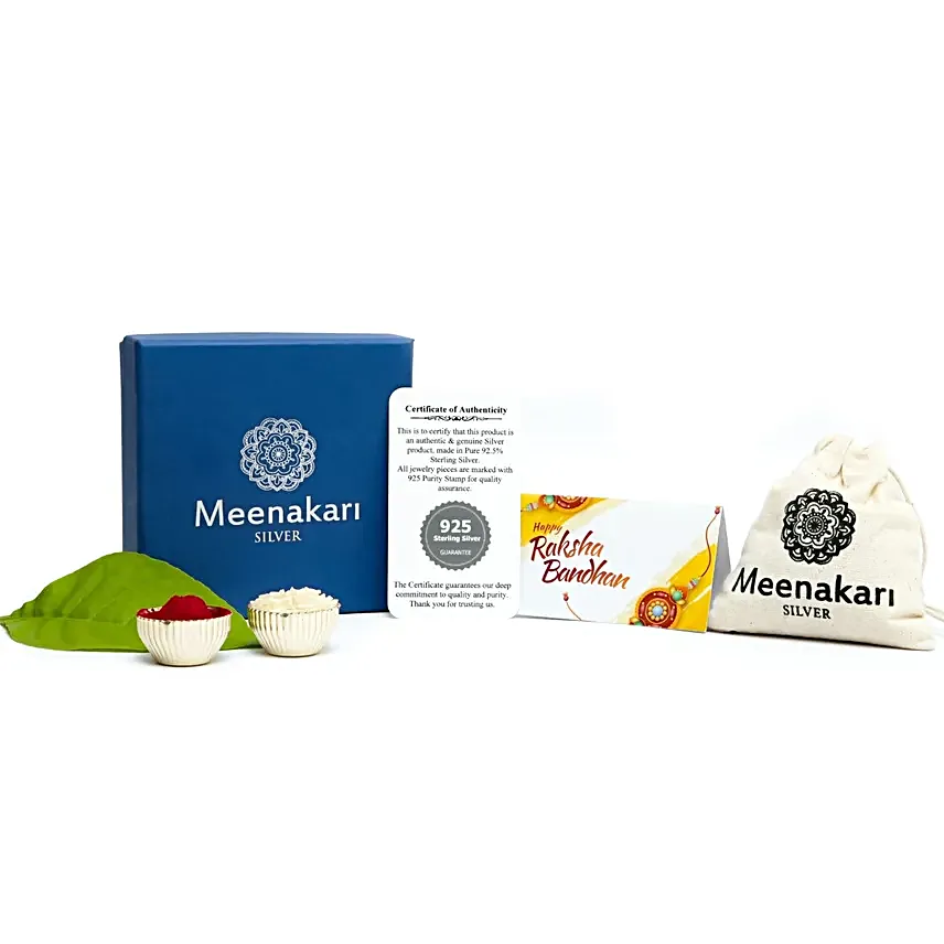 Sneh Silver Morpankh Krishna Rakhi