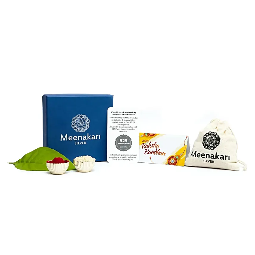 Sneh Silver Morpankh Krishna Rakhi