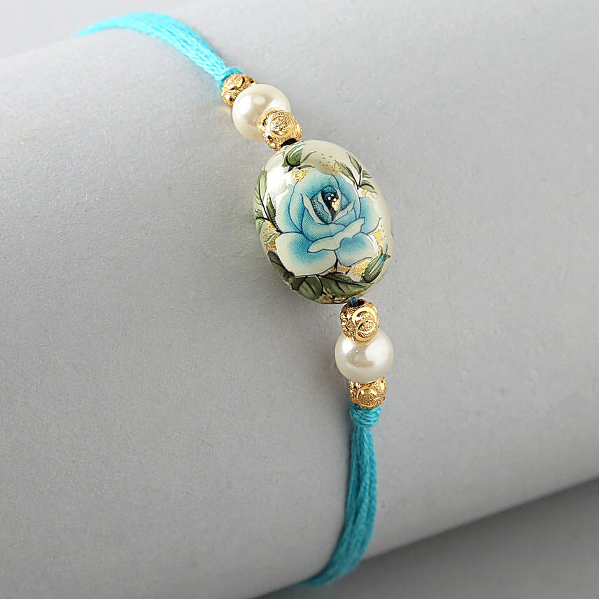 Sneh Stunning Japanese Diamond Blue Rakhi