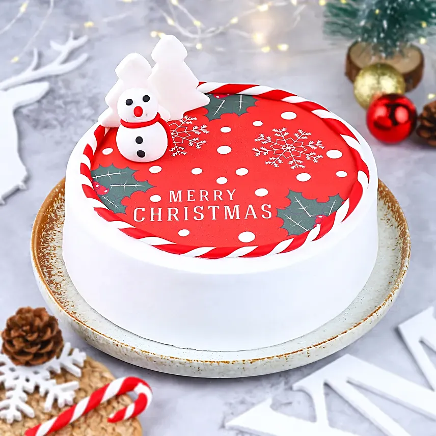 Snowy Christmas Chocolate Cake 1Kg