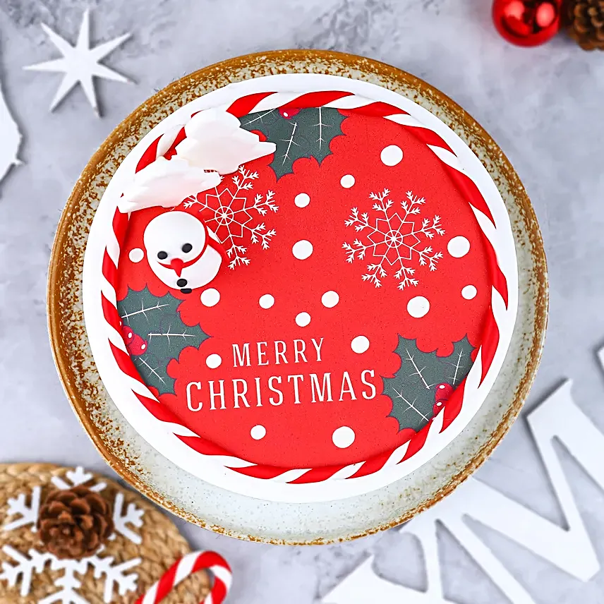 Snowy Christmas Chocolate Cake 1Kg