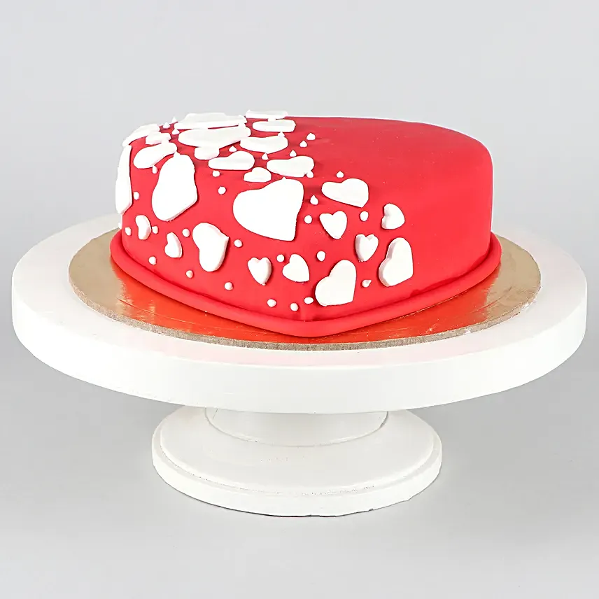 Special Hearts Truffle Fondant Cake 1 Kg