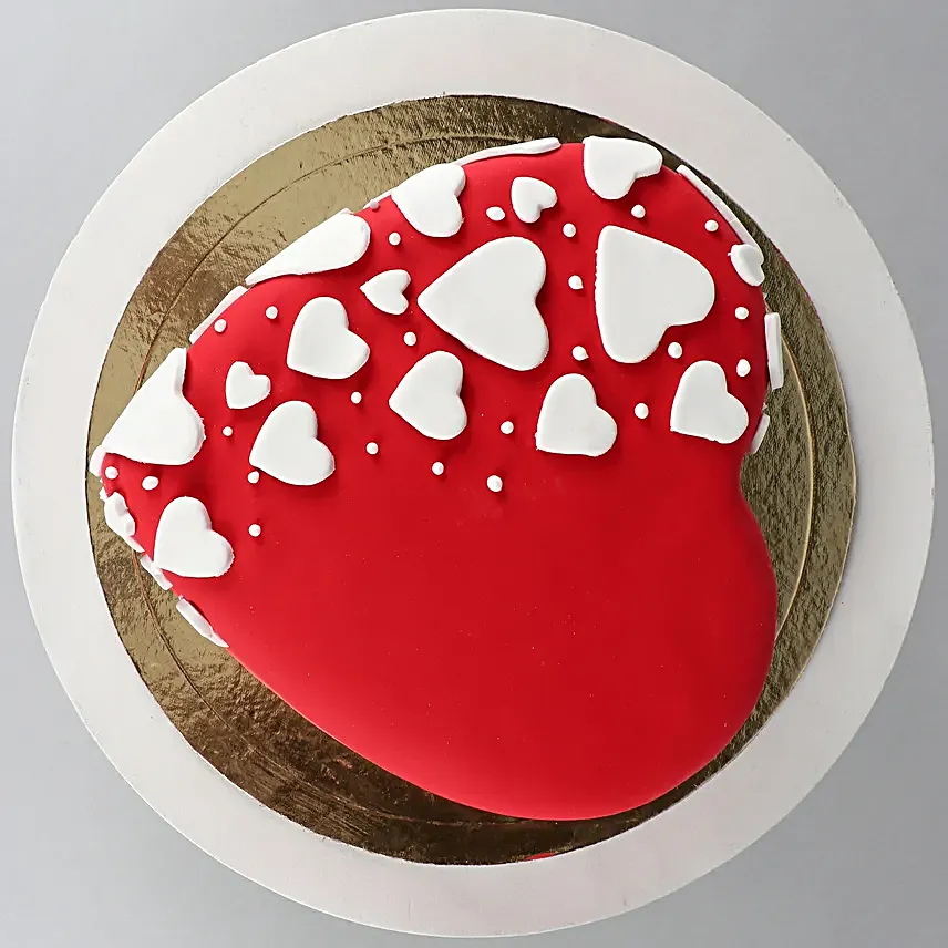Special Hearts Truffle Fondant Cake 1 Kg