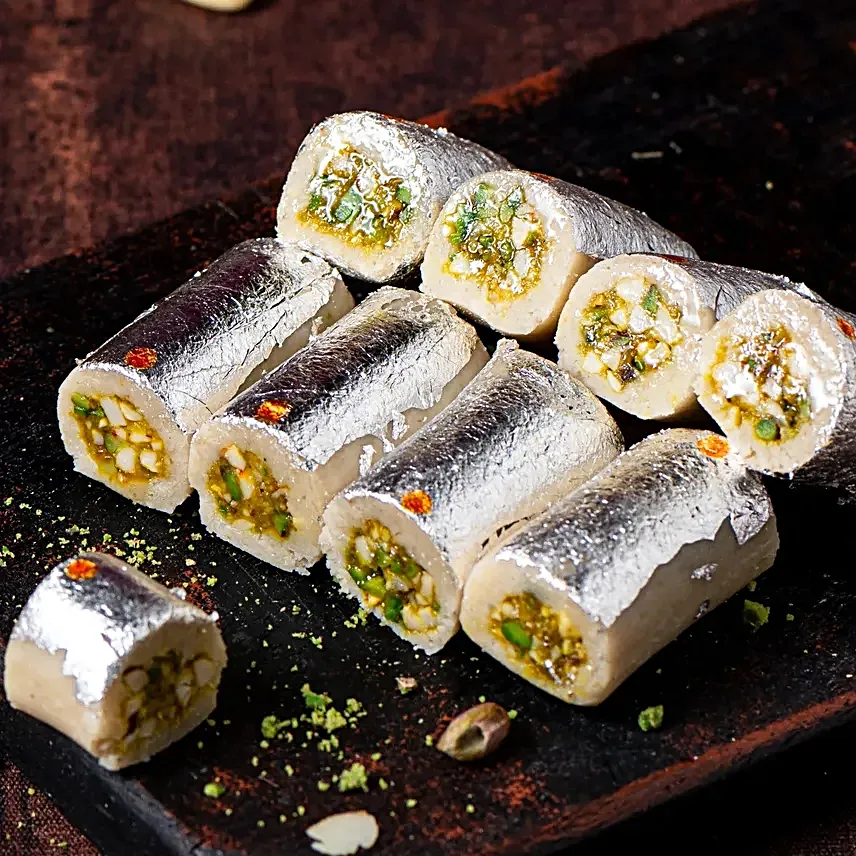 Special Kaju Pista Roll Festive Box