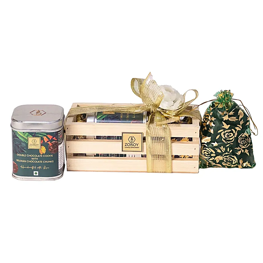Special Pine Wood Box Gift Hamper
