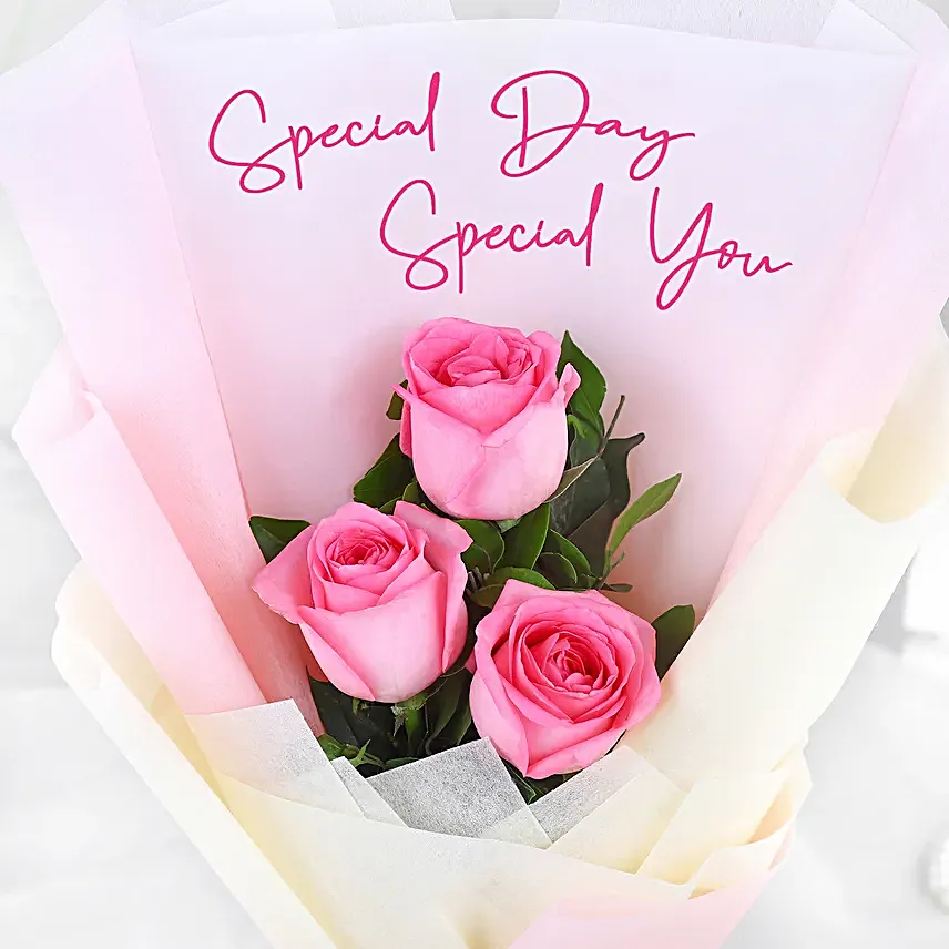 Special You Rose Bouquet N Personalised Frame