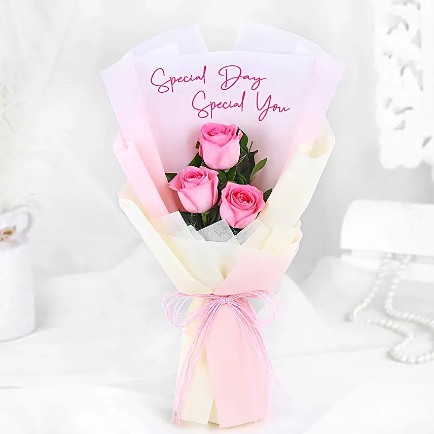 Special You Rose Bouquet N Personalised Frame