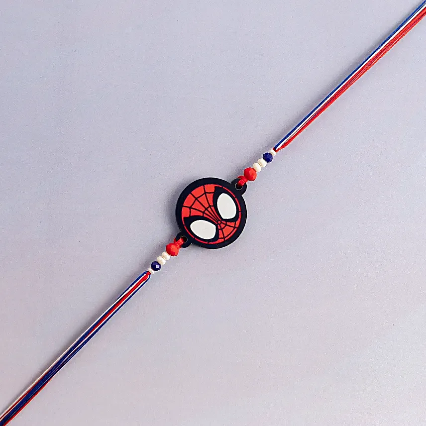 Spider Man Rakhi N Personalised Pineapple Cake Combo Half Kg