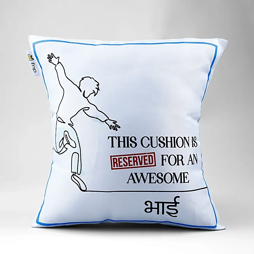Spiderman Mask Rakhi N Awesome Brother Cushion