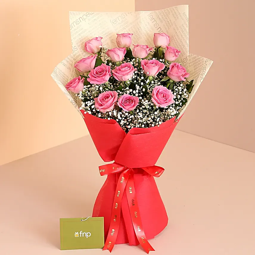 Sprinkled With Love Roses Bouquet