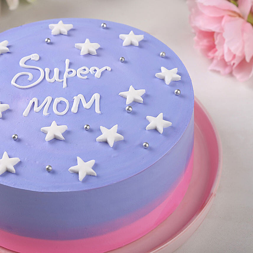 Starry Night Special Mom Cake Eggless