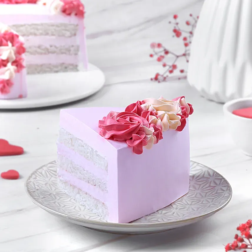Strawberry Heart Cake 500gm