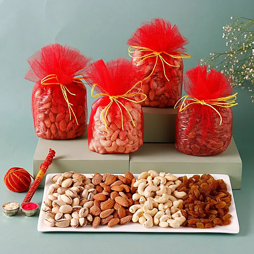 Basket of dry fruits
