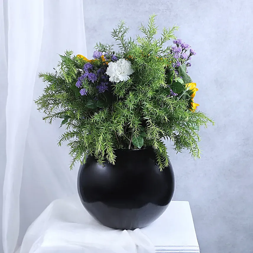 Sunflower and Carnation Delight