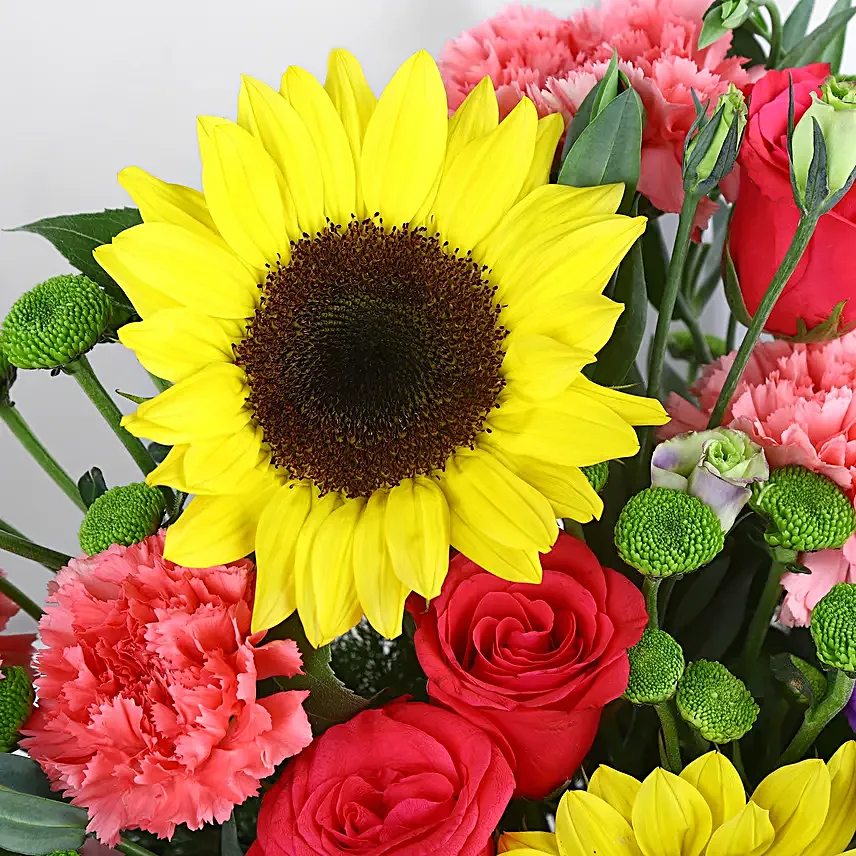 Sunflower N Rose Harmony