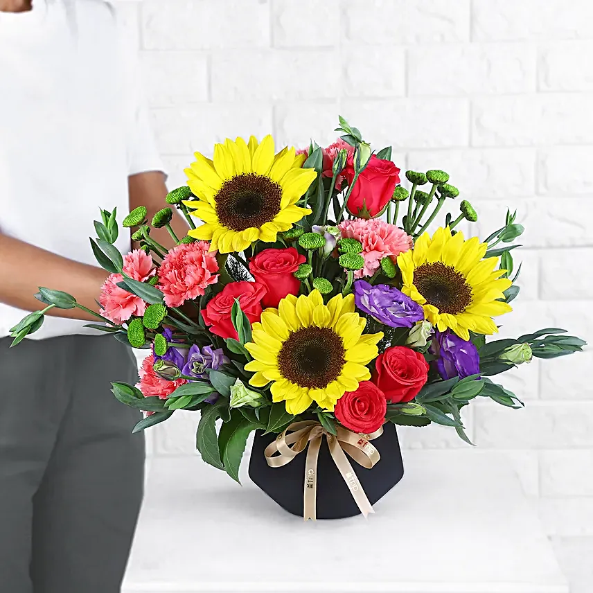 Sunflower N Rose Harmony