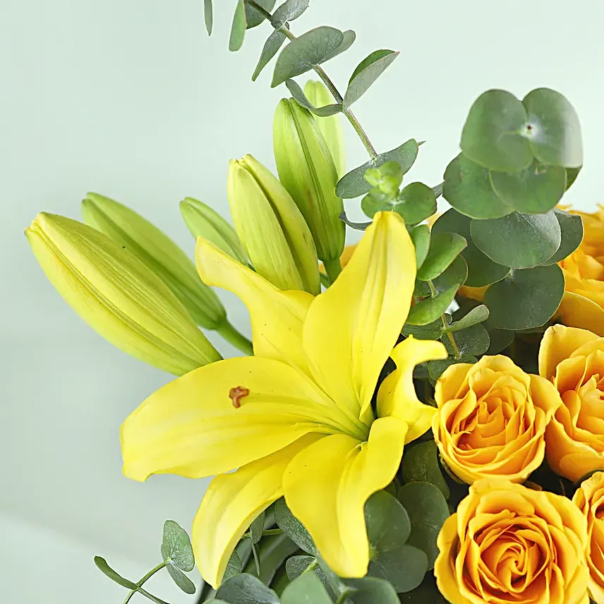 Sunlight In A Pot Floral Arrangement
