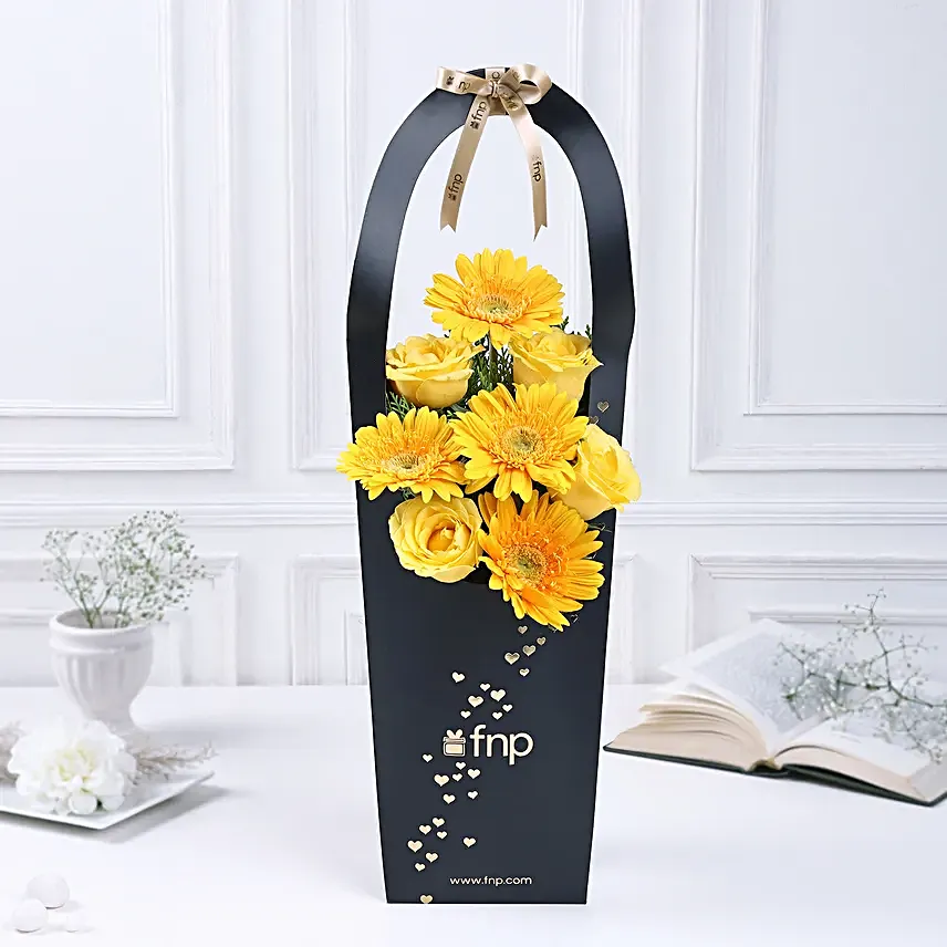 Sunny Gerberas N Roses Sleeve