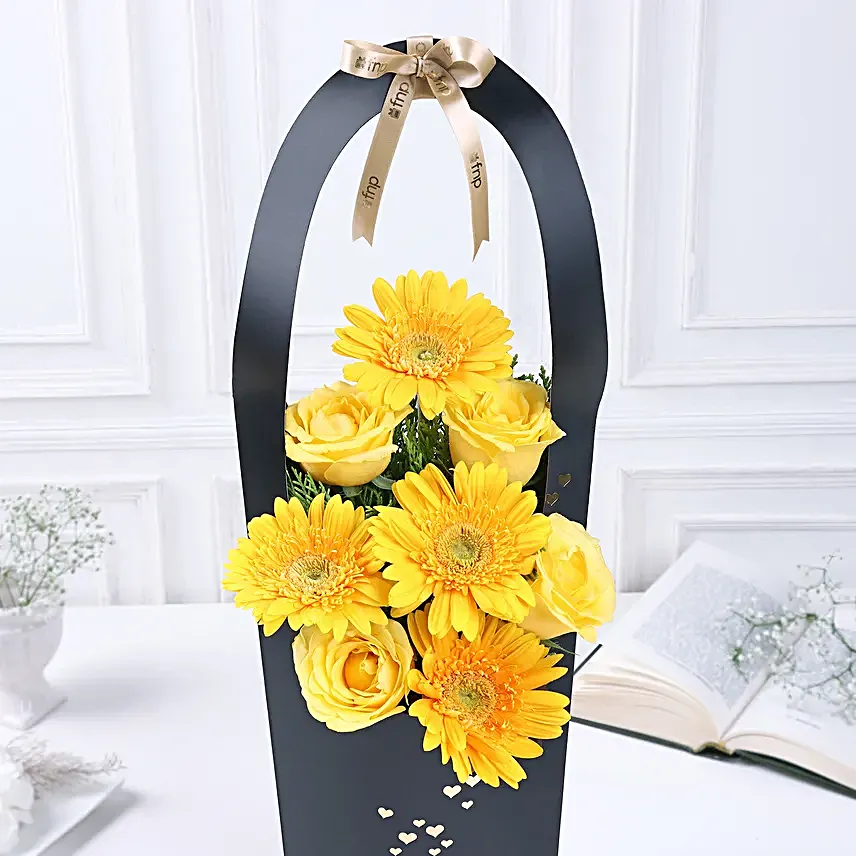 Sunny Gerberas N Roses Sleeve