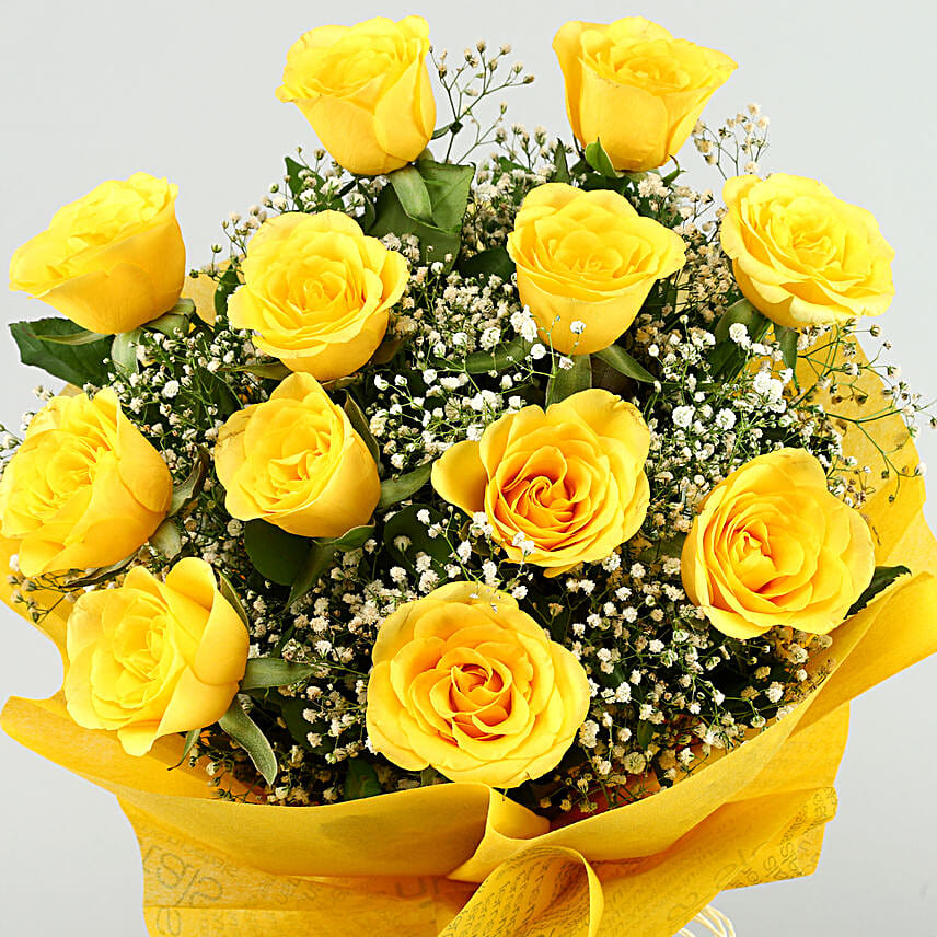 Sunshine Delivered Roses Bouquet