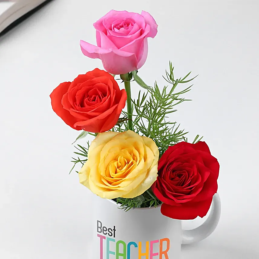 Sunshine N Gratitude Floral Mug