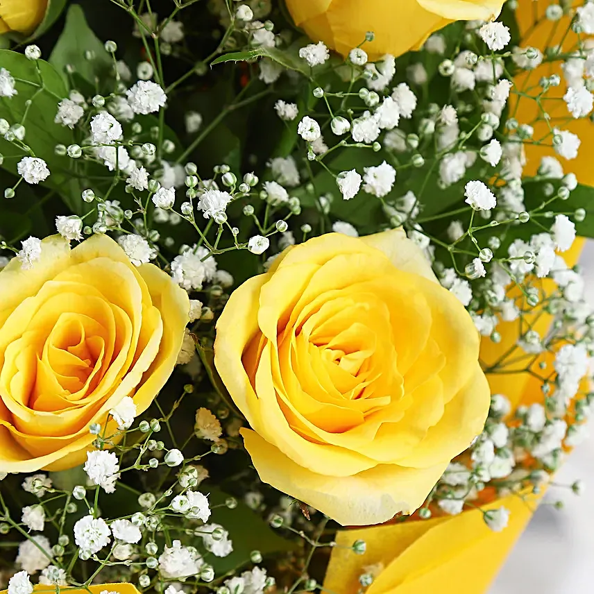 Online Yellow Roses Bunch