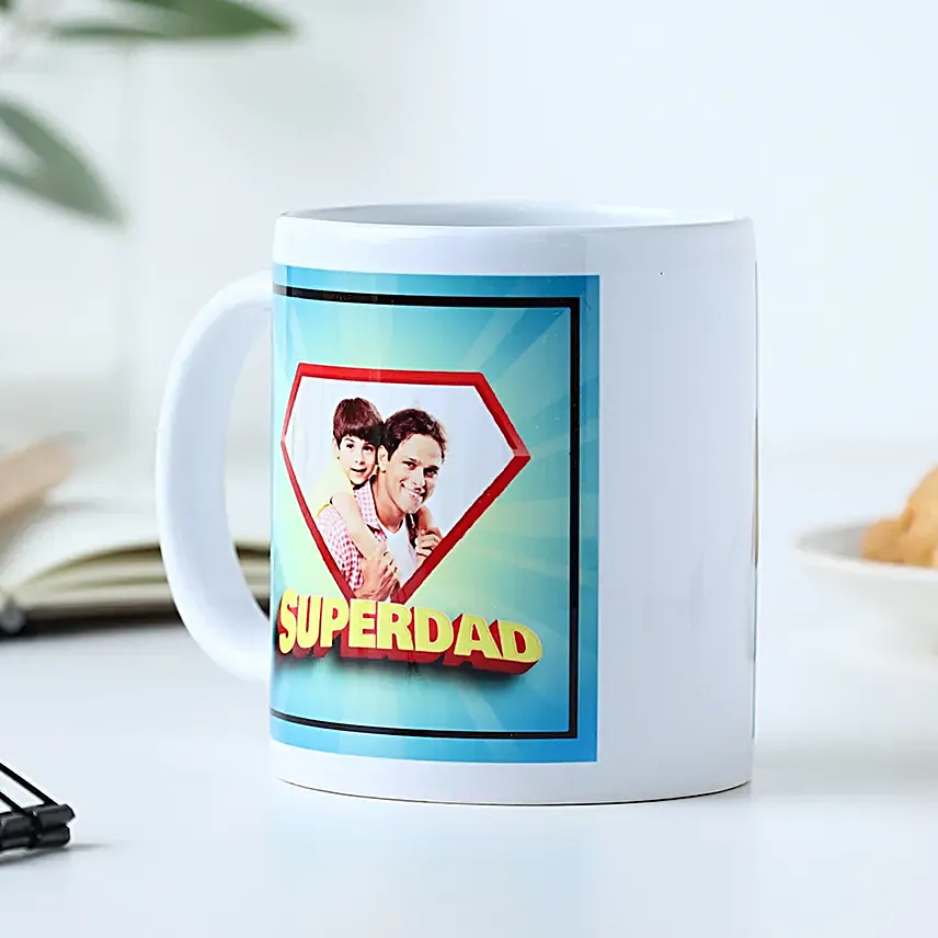 Super Dad Personalised Photo Mug