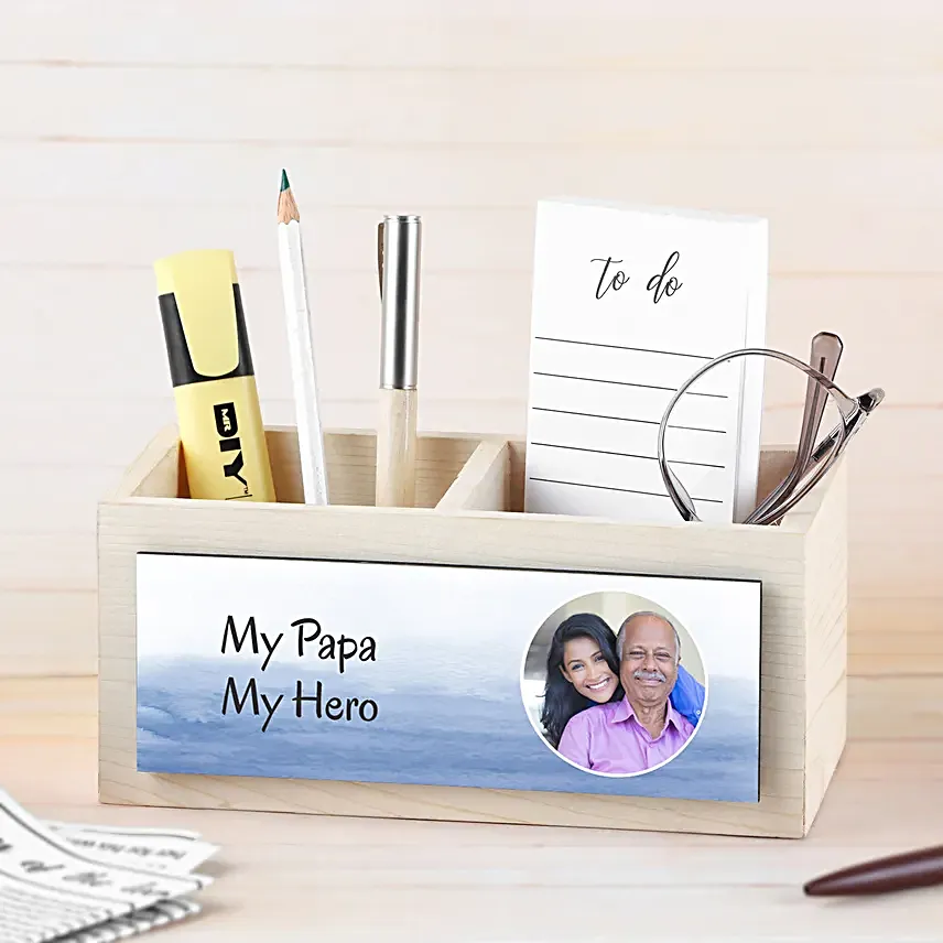Super Dad Personalised Table Organiser