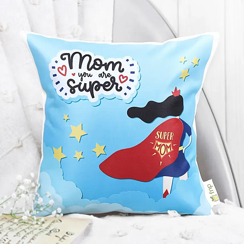 Super Mom Cushion And Mug Combo Hand Delivery