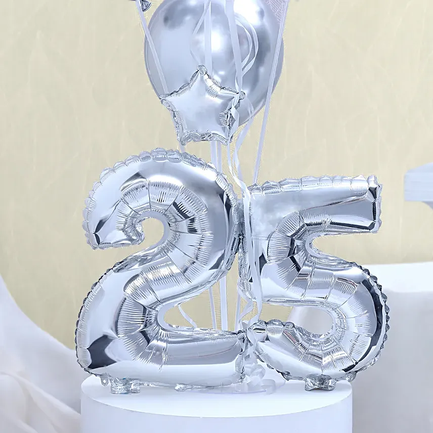 Sweet 25th Celebration Balloon Bouquet