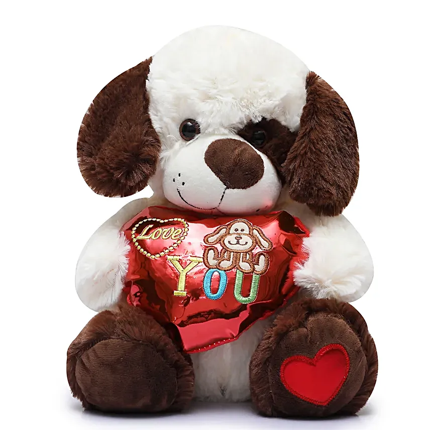 Online Love Dog Soft Toy