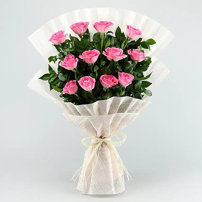 Sweet Memories Pink Roses Bouquet
