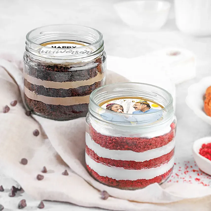 Sweetheart Memories Jar Cake Duo