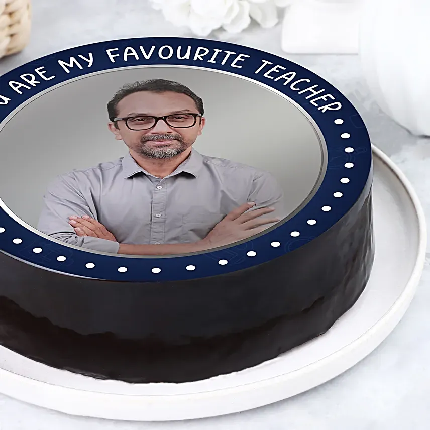 Teachers Day Celebration Eggless Chocolate Cake Half Kg
