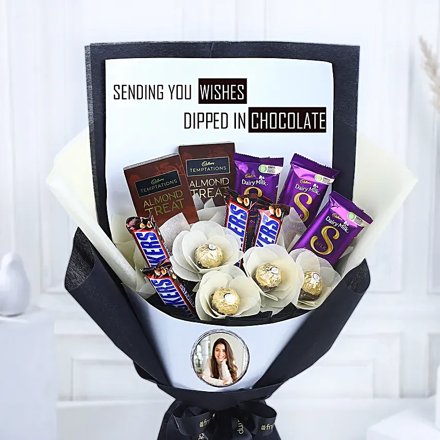 Tempting Chocolate Bar Bouquet