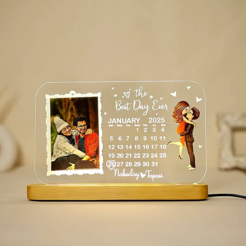The Best Day Ever LED Lamp